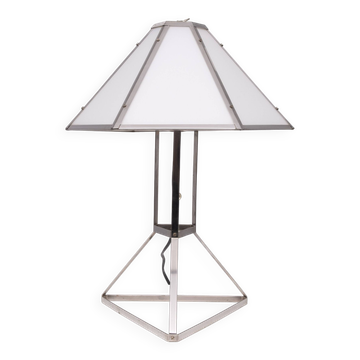 Lampe de table architecturale post-moderne années 1970