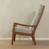 Senator Armchair with Stool by Ole Wanscher