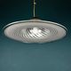Classic swirl Murano glass pendant lamp Italy 1970s