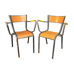 paire de fauteuils d’école