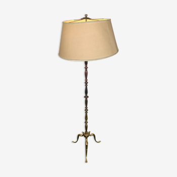 Vintage gold floor lamp