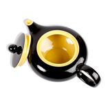 Black and yellow ceramic teapot Villeroy & Boch vintage