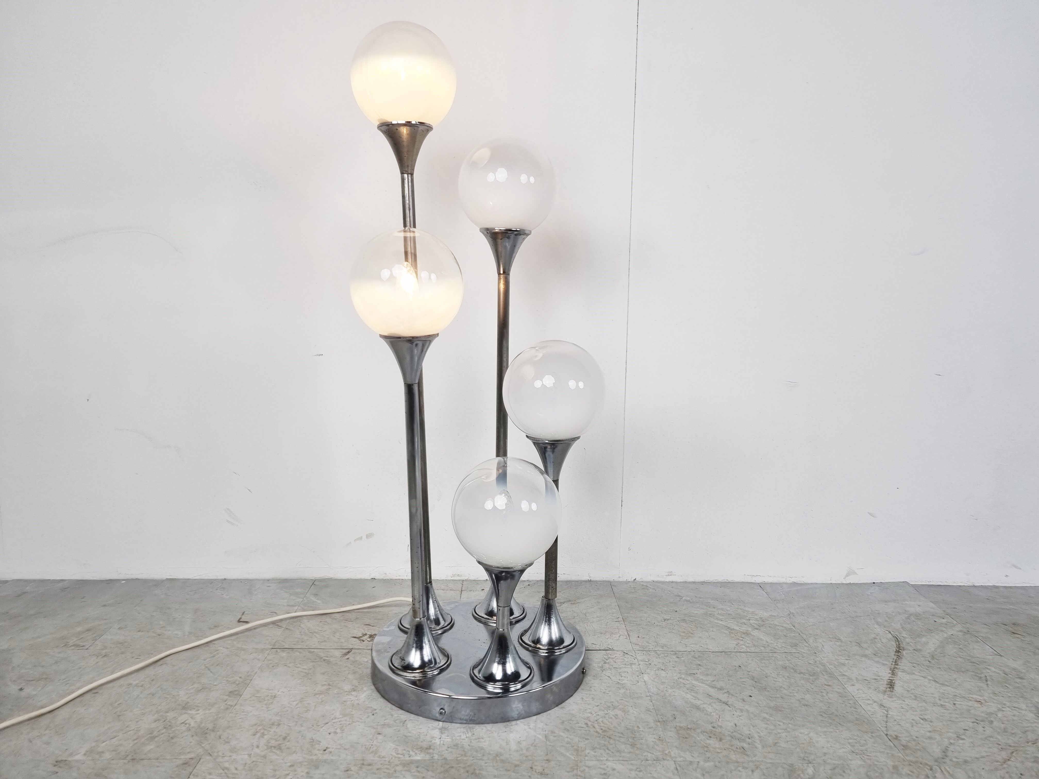 Mid century floor lamp by av mazzega