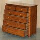 Large Victorian chest of drawers in solid pine from around 1880.