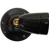 Vintage Black Porcelain Wall Lamp 90