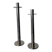 Chrome candle holders X2 Vintage