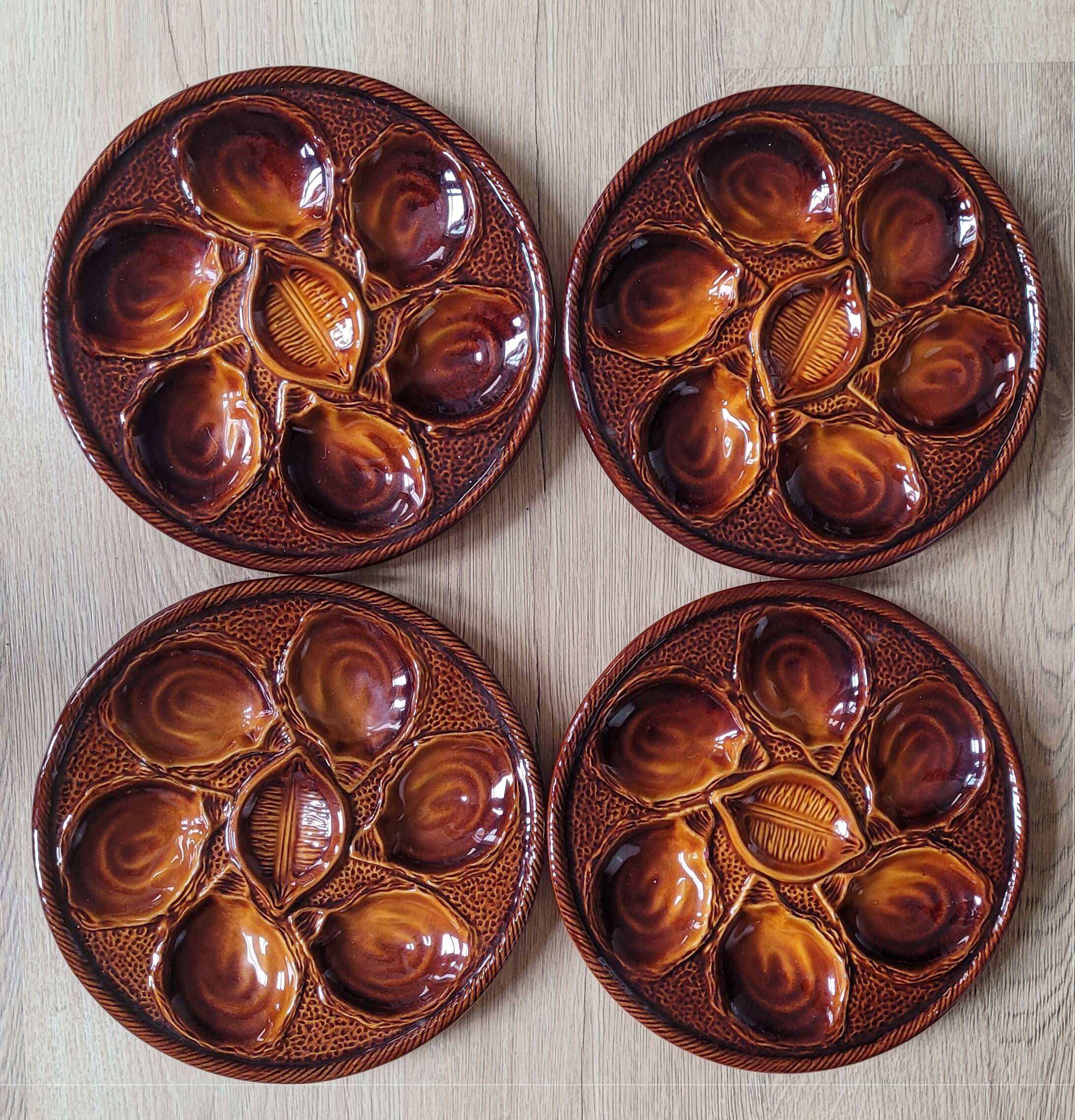 La Redoute x Selency set of 4 oyster plates