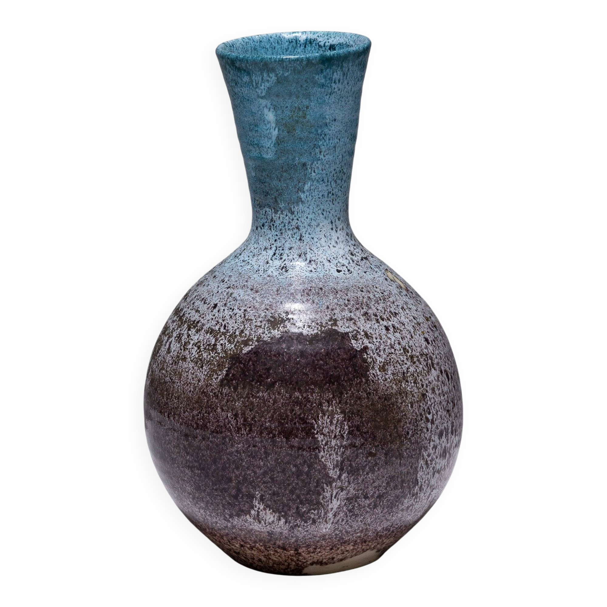 Vase en faïence accolay, 1950s
