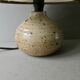 Stoneware lamp with its lampshade