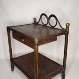 Rattan bedside table / End table 1970s
