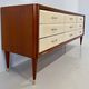 Commode italienne des années 1950 en parchemin, attribuée à Paolo Buffa