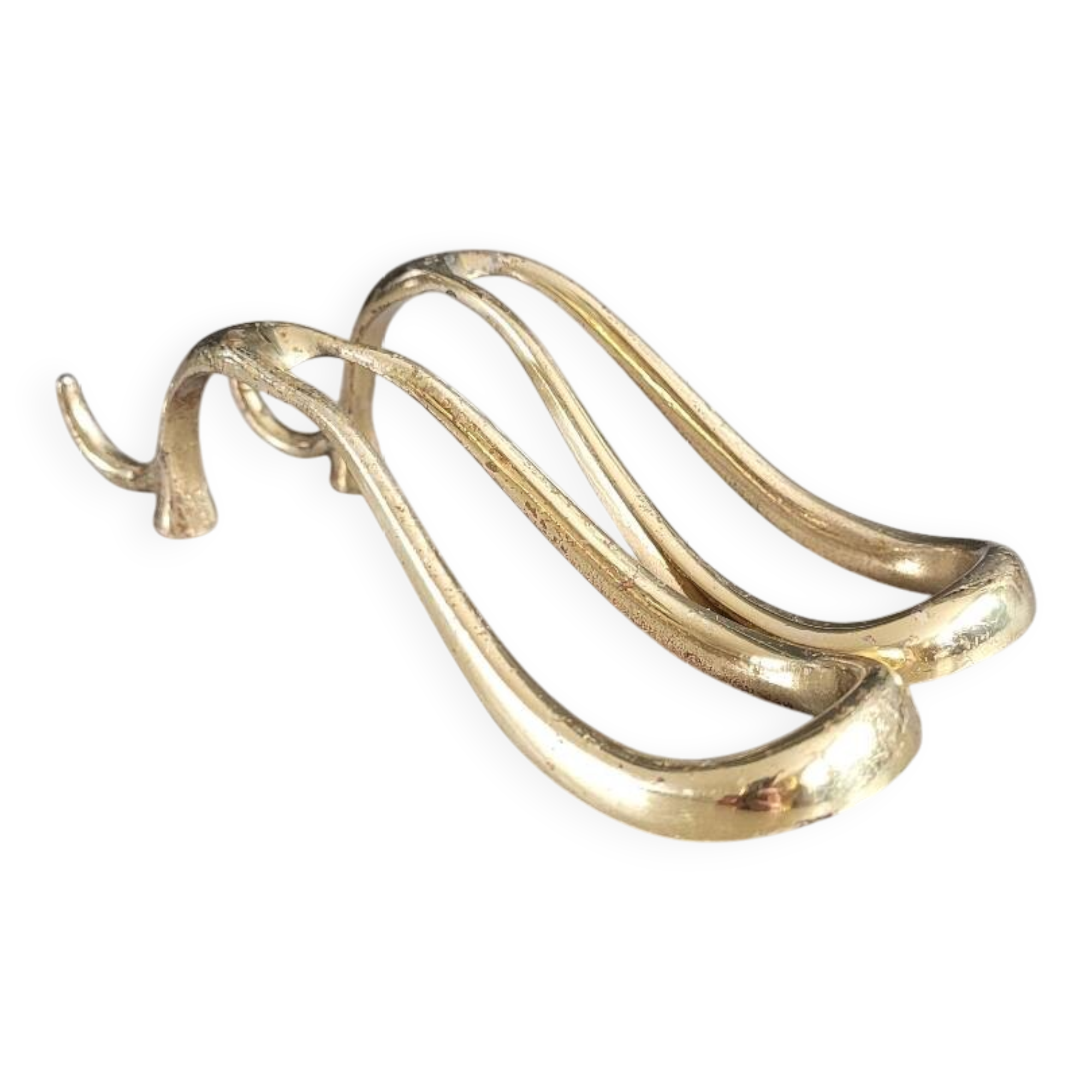 Antique brass pipe holder