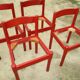 Four Carimate chairs by Vico Magistretti Cassina edition