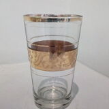 Set of 6 gold aperitif tea glasses - granita