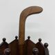 Art Deco chestnut wooden umbrella stand, France 1930s