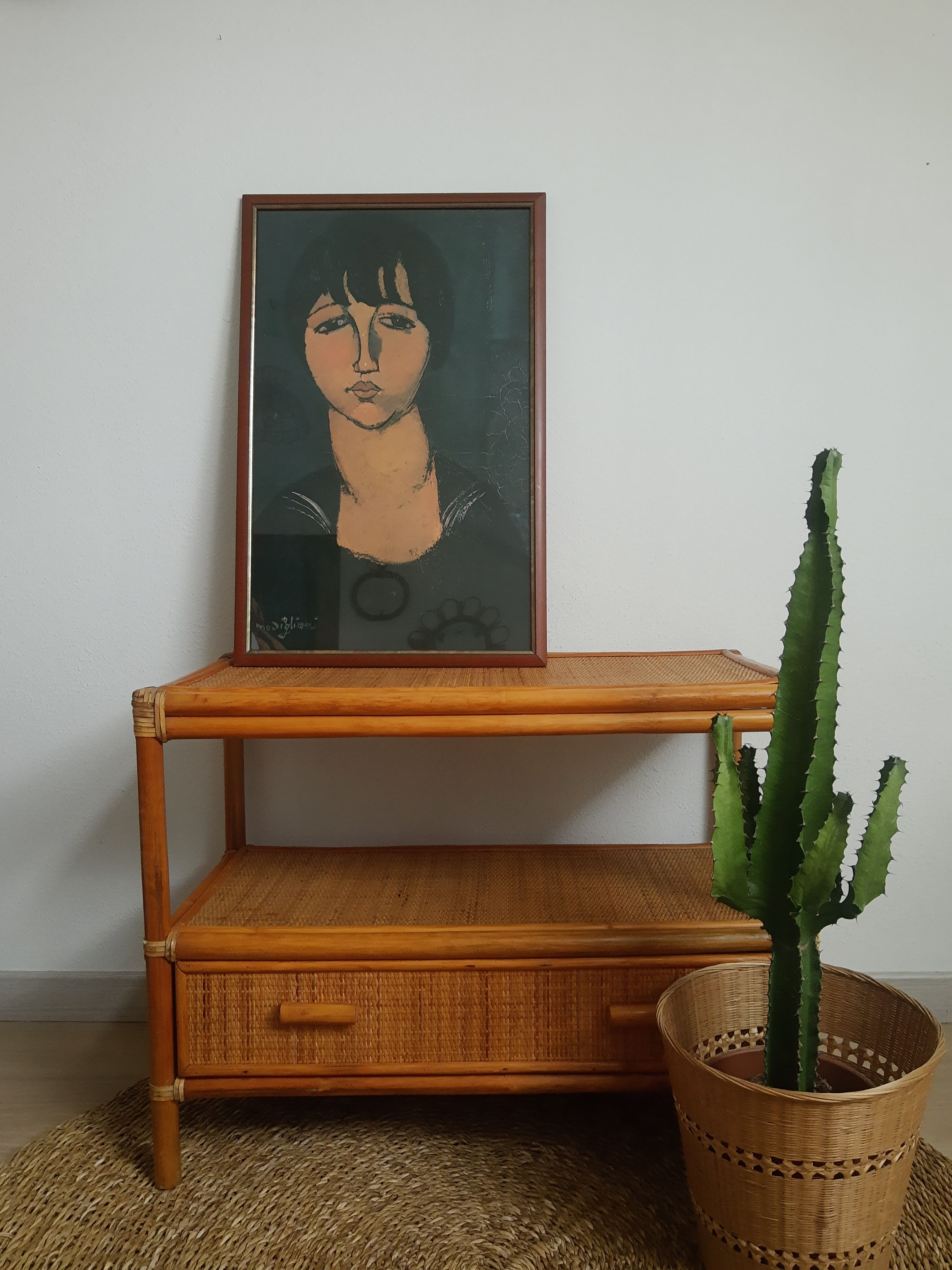 Portrait woman illustration Italian painter Amedeo Modigliani