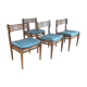 Scandinavian blue  chairs