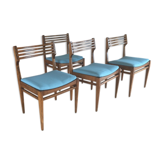 Chaises scandinaves bleues