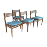 Chaises scandinaves bleues