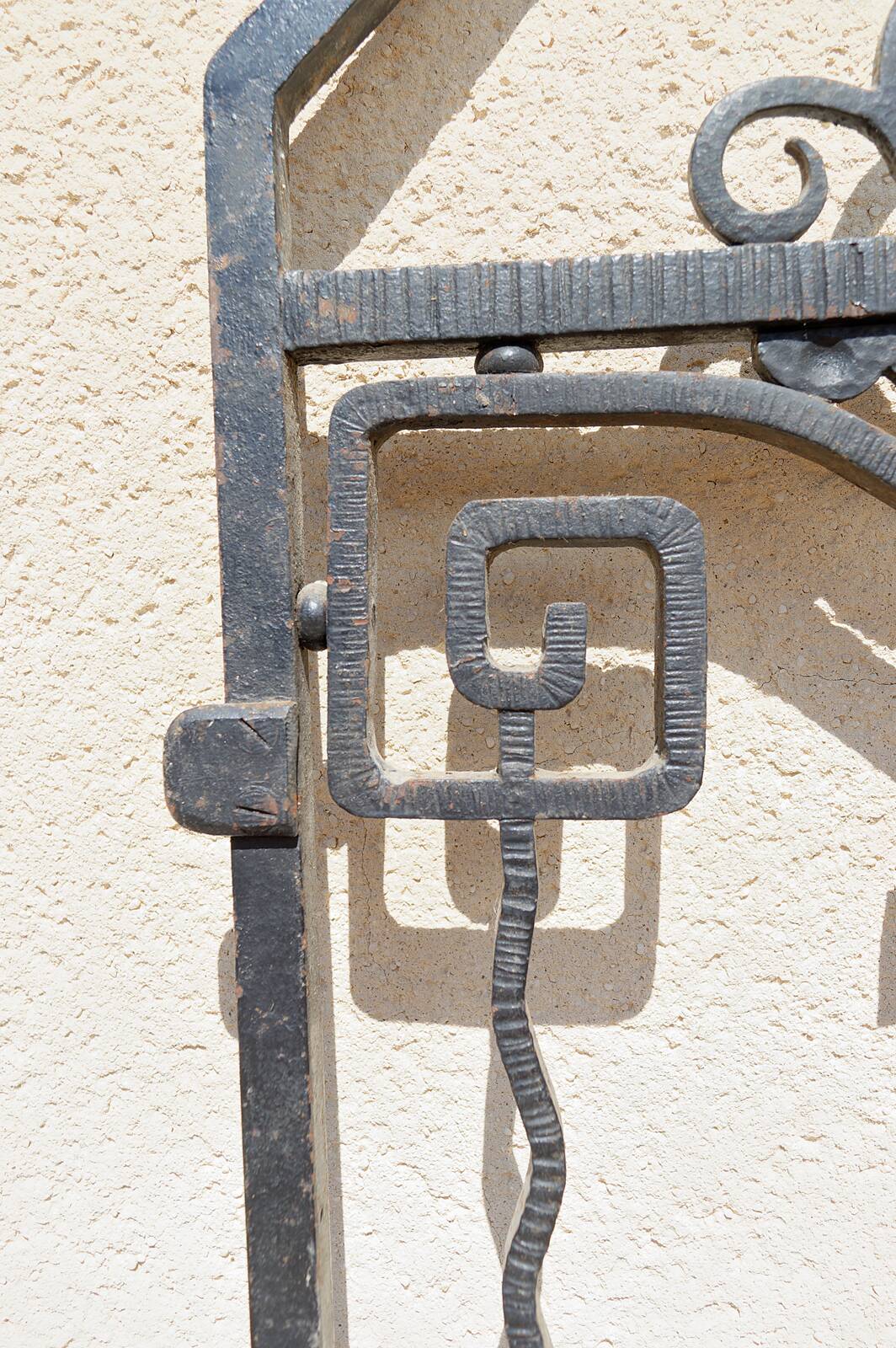 Pair of Art Deco wrought iron doors, circa 1925