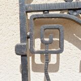 Pair of Art Deco wrought iron doors, circa 1925