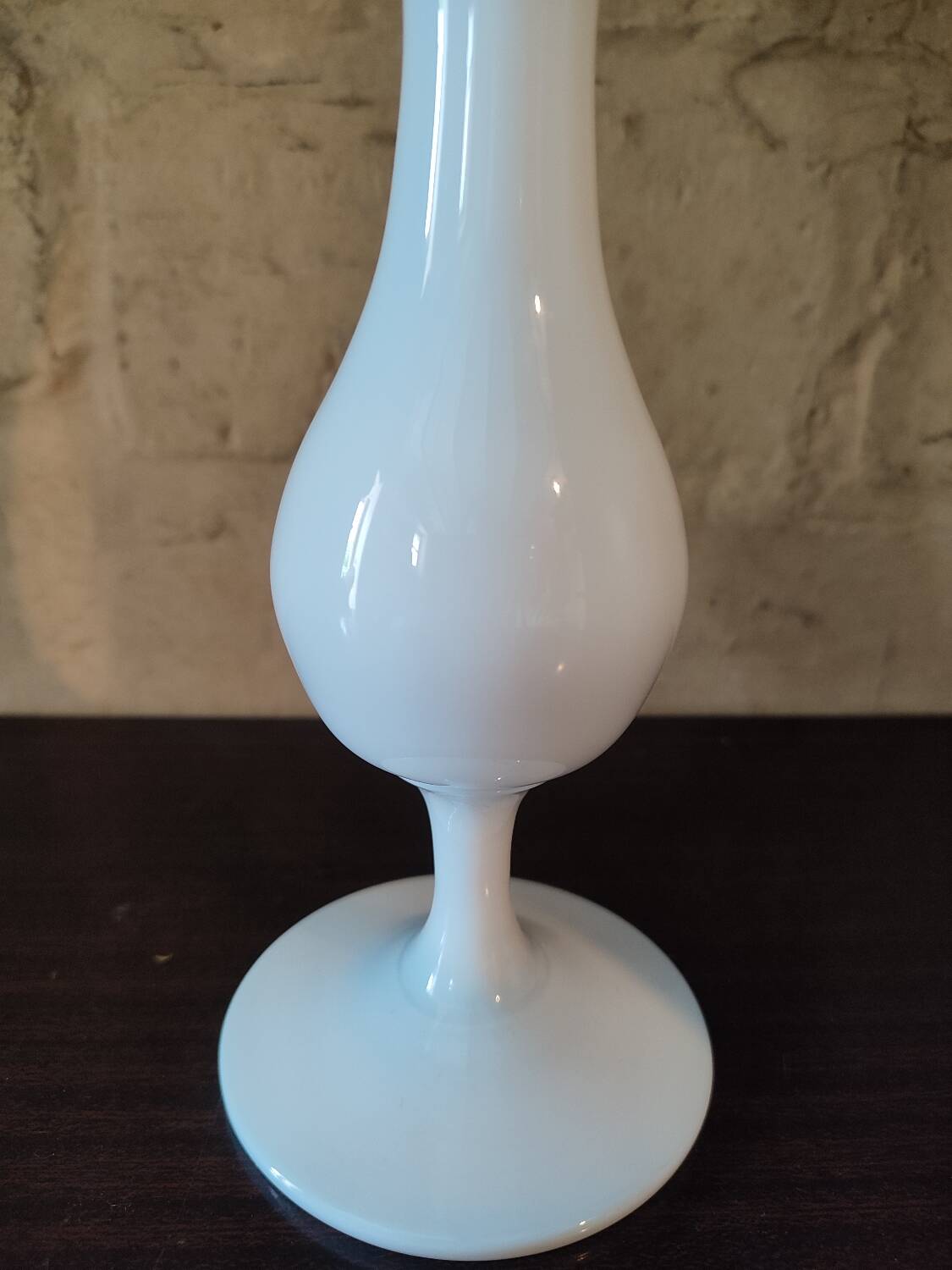 White Opaline Vase 1970s