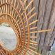 Miroir rotin année 50/60