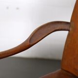 Vintage leather armchair of Danish design