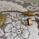 Traditional Style Vintage French Brass Table Lamp Round Footed Base