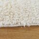 Berber carpet Beni Ouarain plain cream patterns in relief 196x172