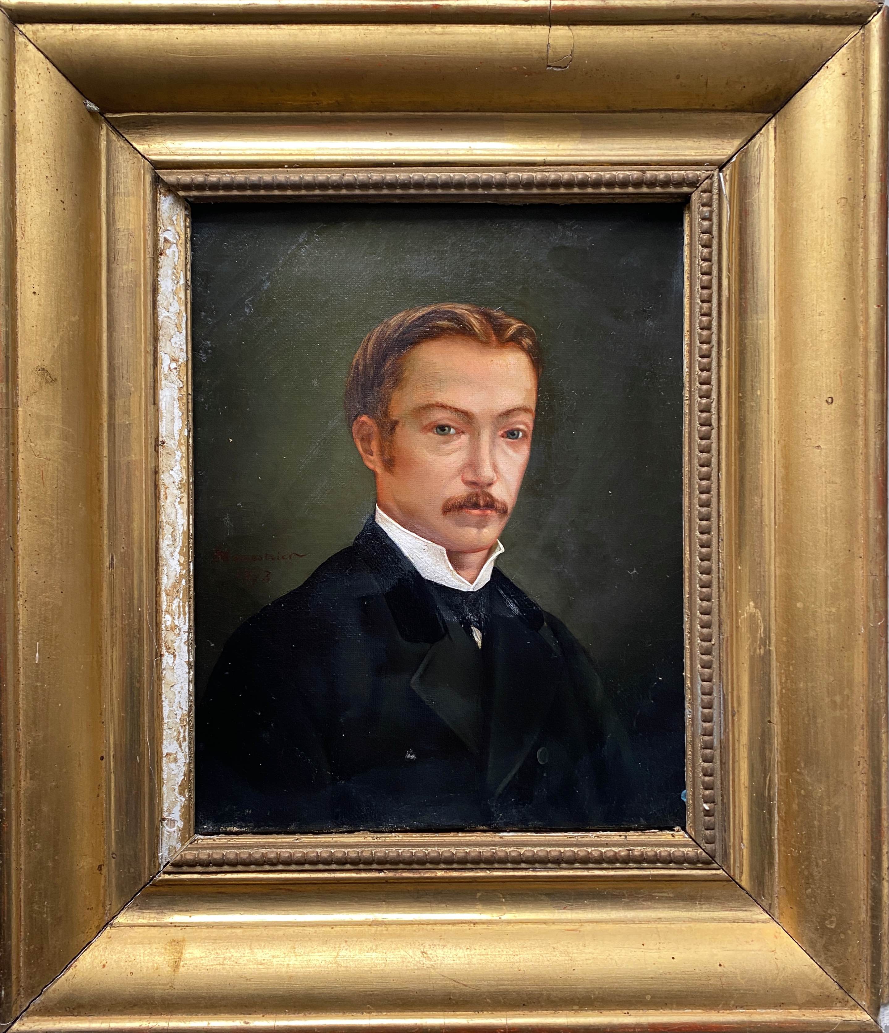 Table HST 1873 "Family portrait" Edmond MENESTRIER (?-1884) + frame