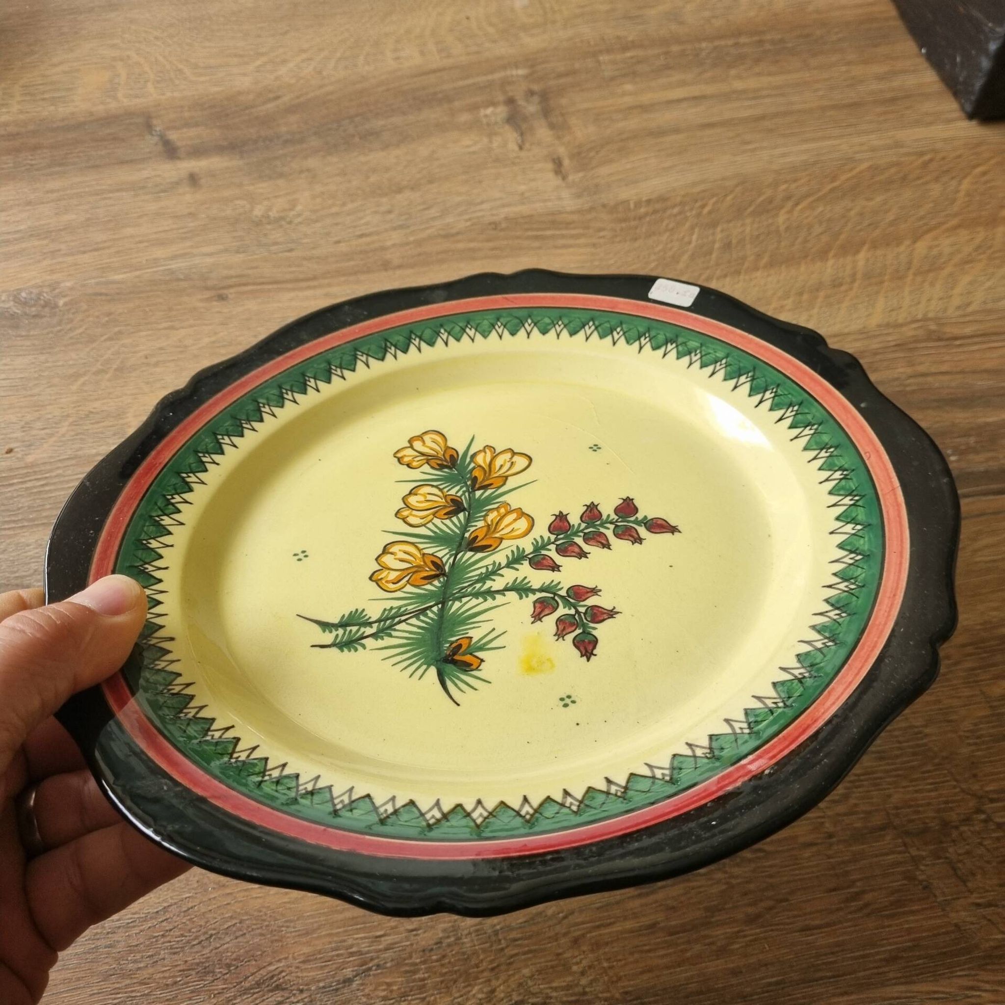 Henriot Quimper ceramic plate 1950s/60s