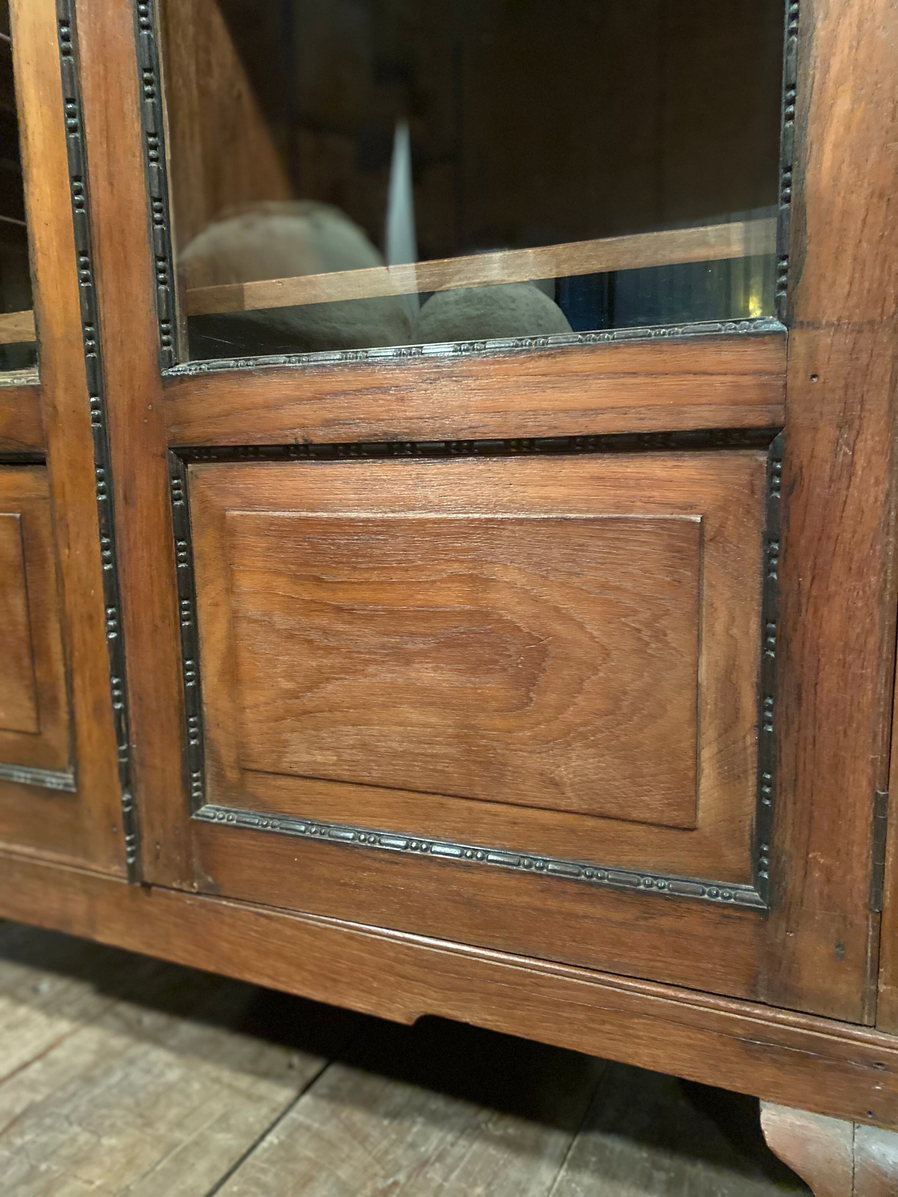 Colonial mango cabinet, brass details