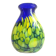 Cobalt blue vase with yellow inclusion Height 33 cm