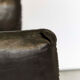 Vintage leather armchair custom-made Chancellor's Bungalow