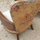 Pair of armchairs in walnut 1930