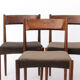 Set of 3 Vintage Rosewood Dining Chairs, 1960s Mid Century Modern Chairs