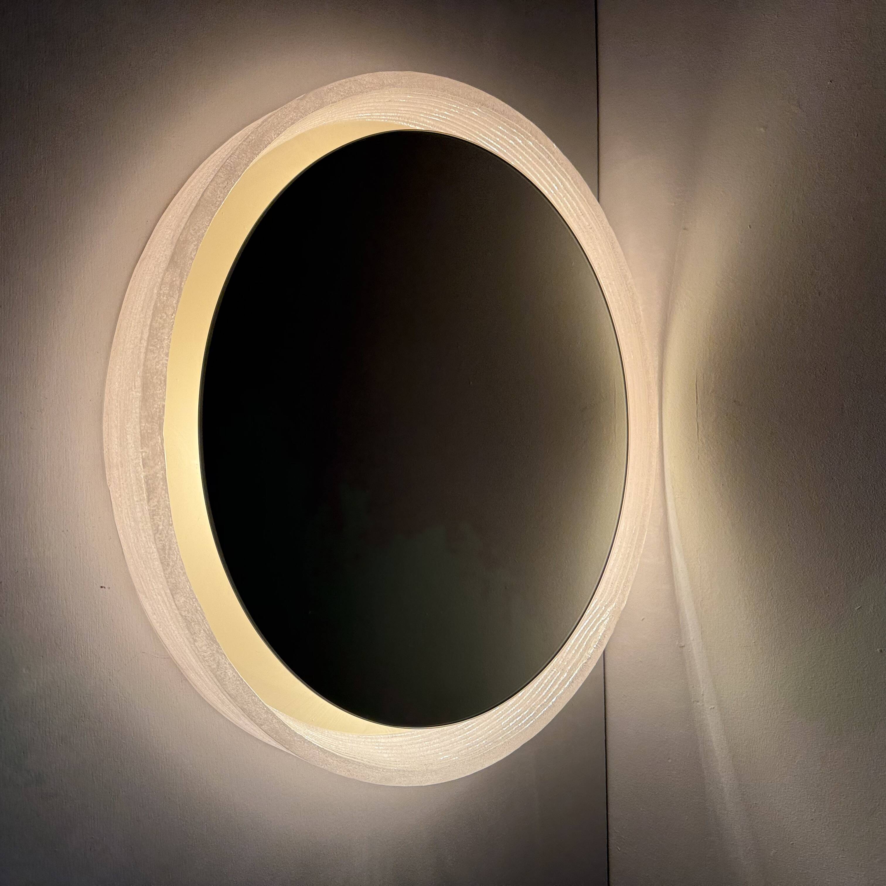 Hillebrand lucite illuminated mirror , 1970’s