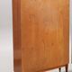 Vintage teak bookcase several adjustable levels 1960 suede