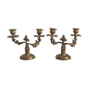 2 chandeliers bougeoirs - bras
