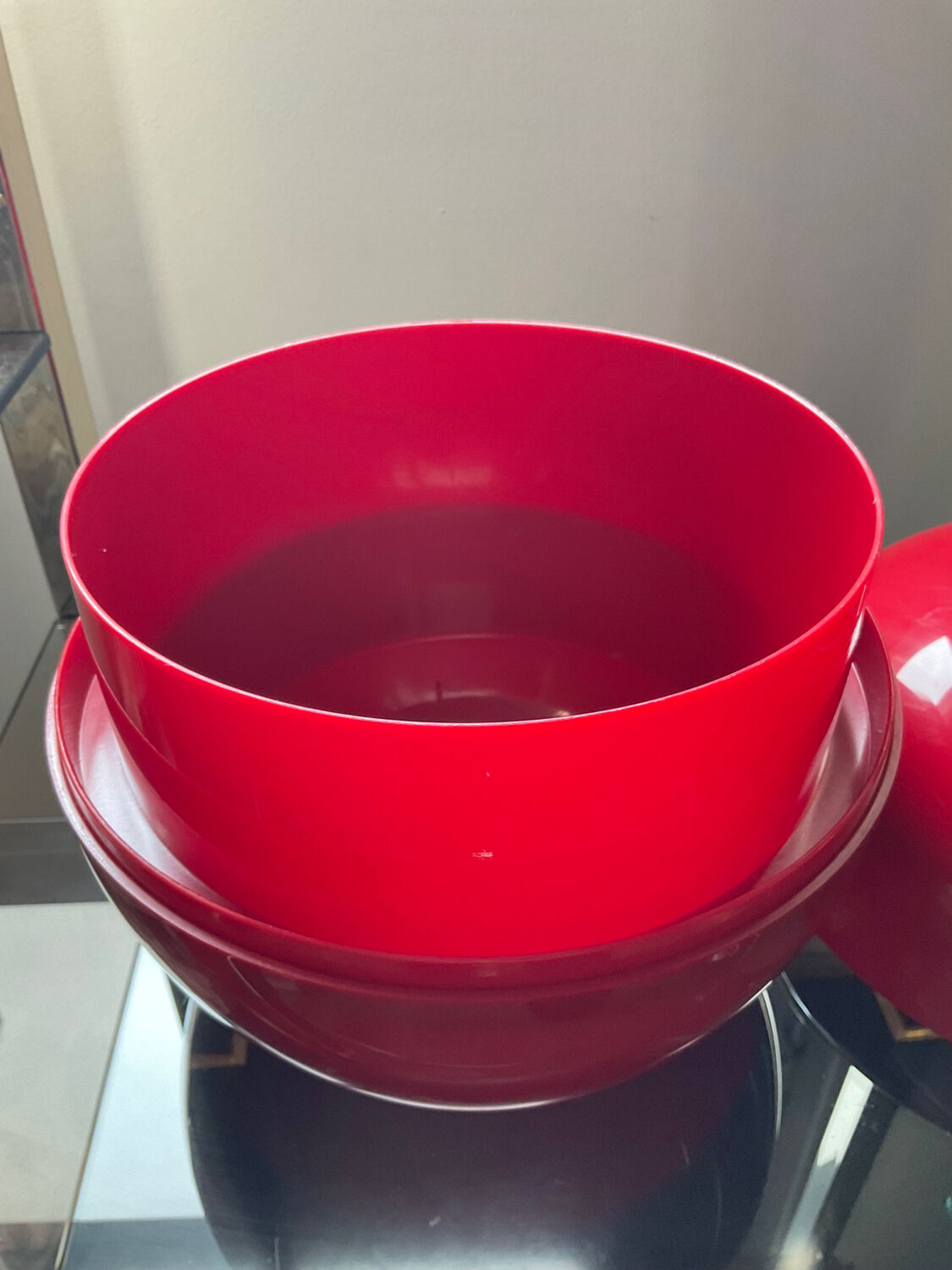Vintage apple plastic ice bucket 80s