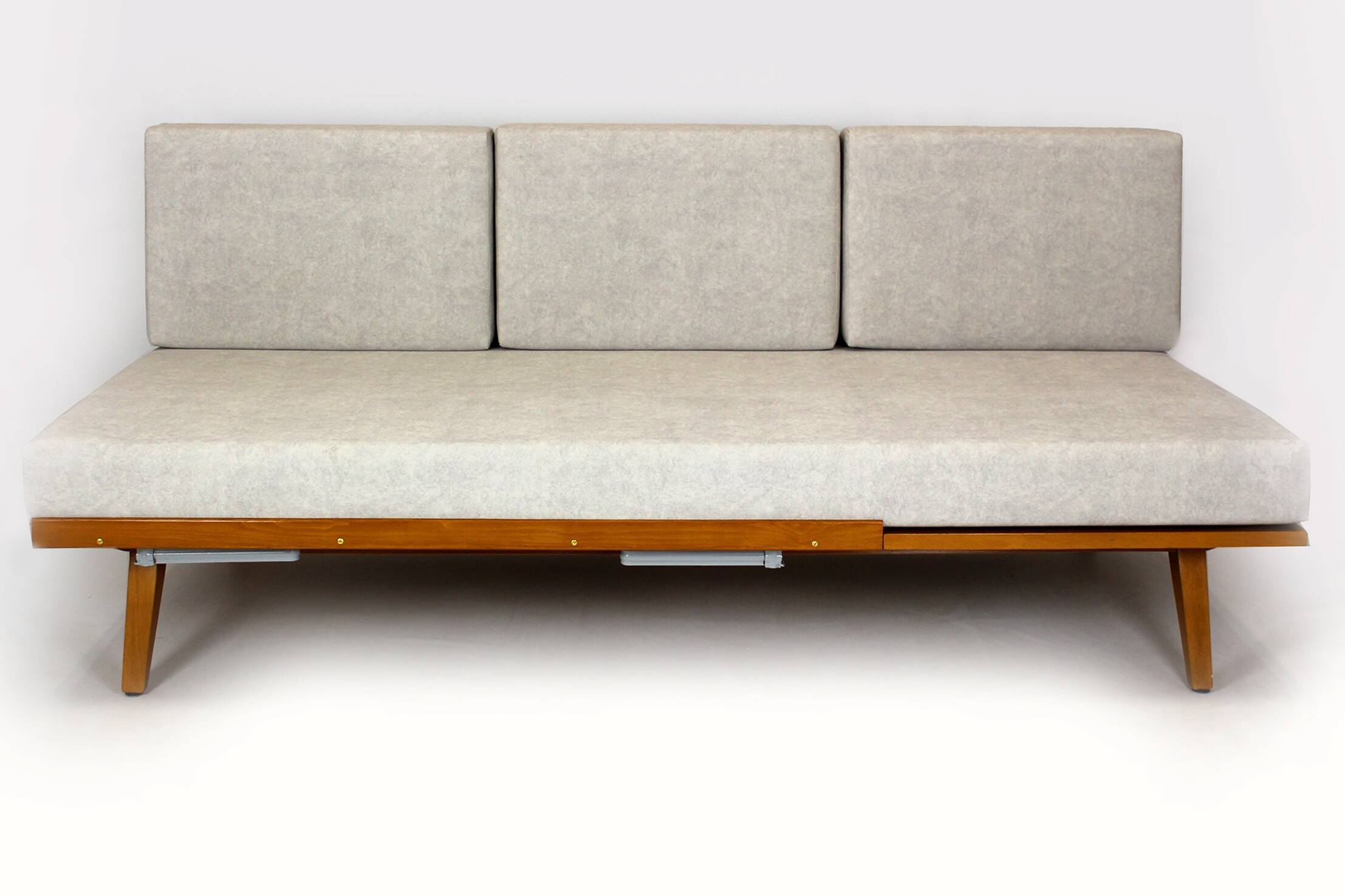 Restored Vintage Modular Corner Sofa Bed with Ottoman, 1960s