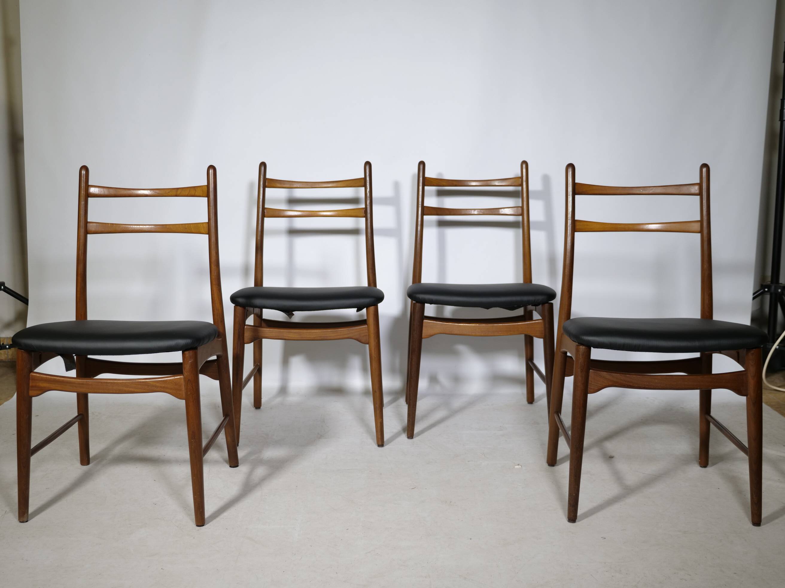 Teak Dining Chairs, Design by Georg Leowald for Wilkhahn, Set of 4, 1960s