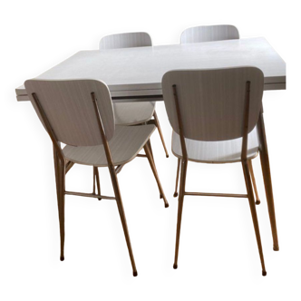 Formica table + 4 chairs