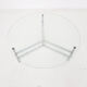 Table basse ronde en verre