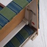 1970s, Danish daybed, furniture wool, solid teak wood, original condition.