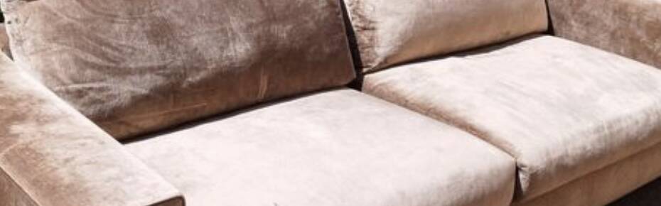 Velvet 3-seater sofa Minotti
