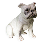 Dog, bulldog, in terracotta from Bavent