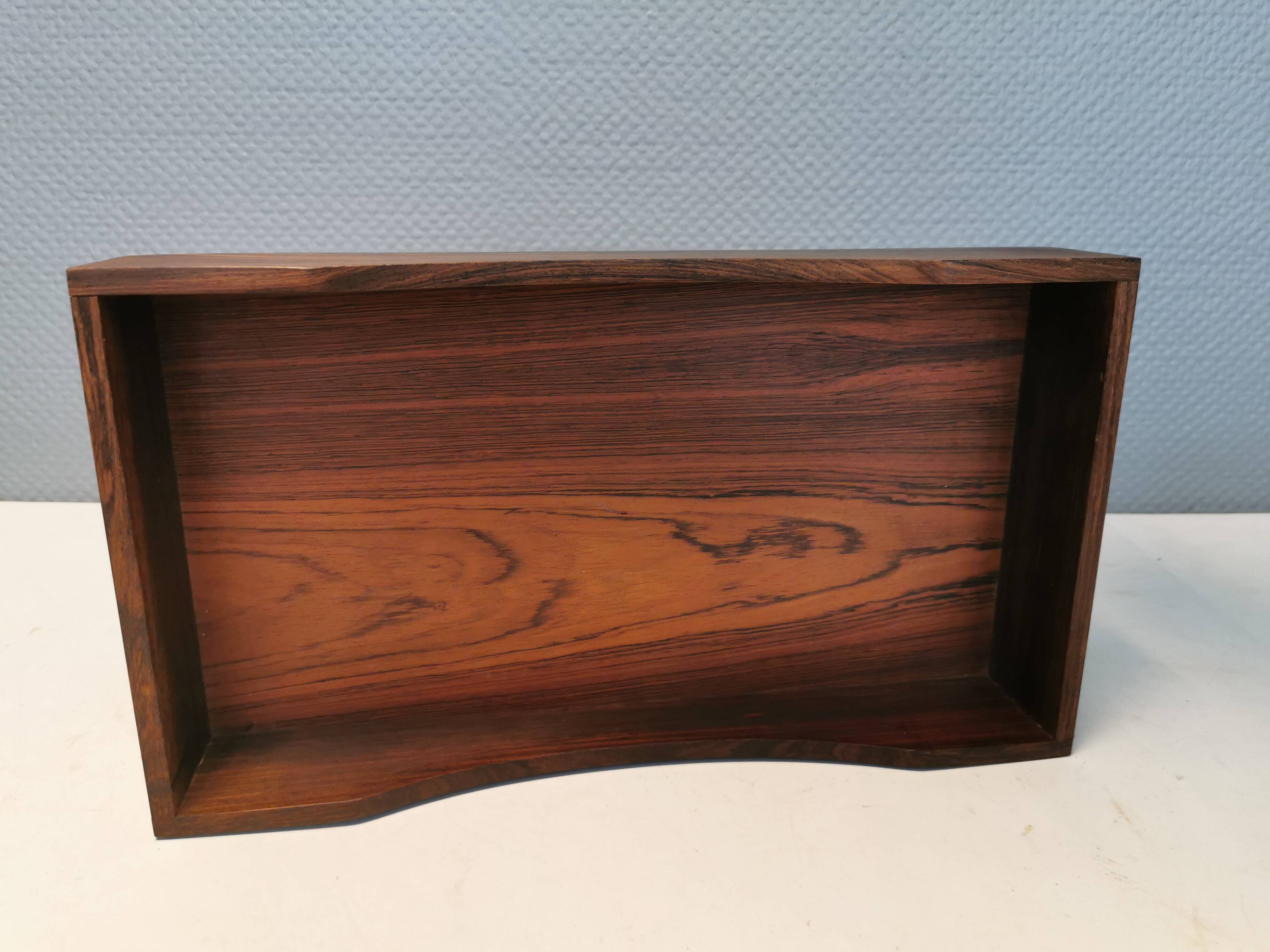Letter or serving tray in solid rosewood, Danish design 1960s.