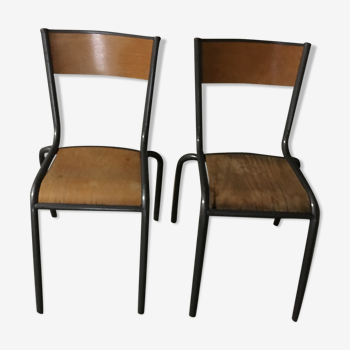 Set of 2 Mullca school chairs